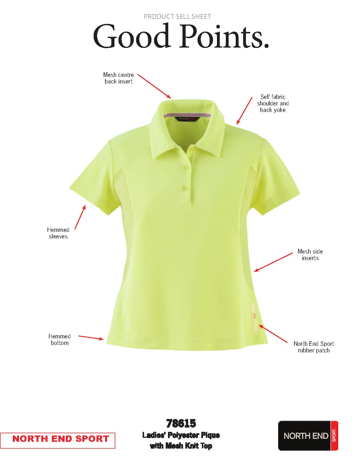 Ash City Pique 78615 - Ladies' Polyeter Pique Polo With Mesh
