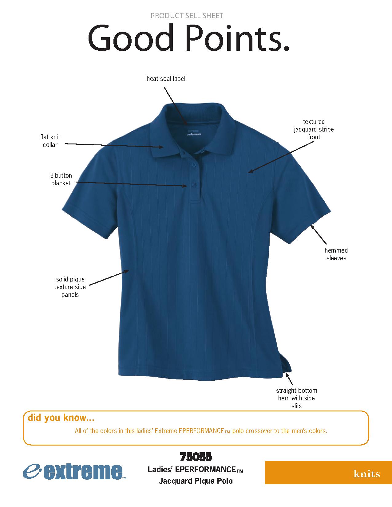 Ash City Textured 75055 - Ladies' Eperformance Jacquard Pique Polo