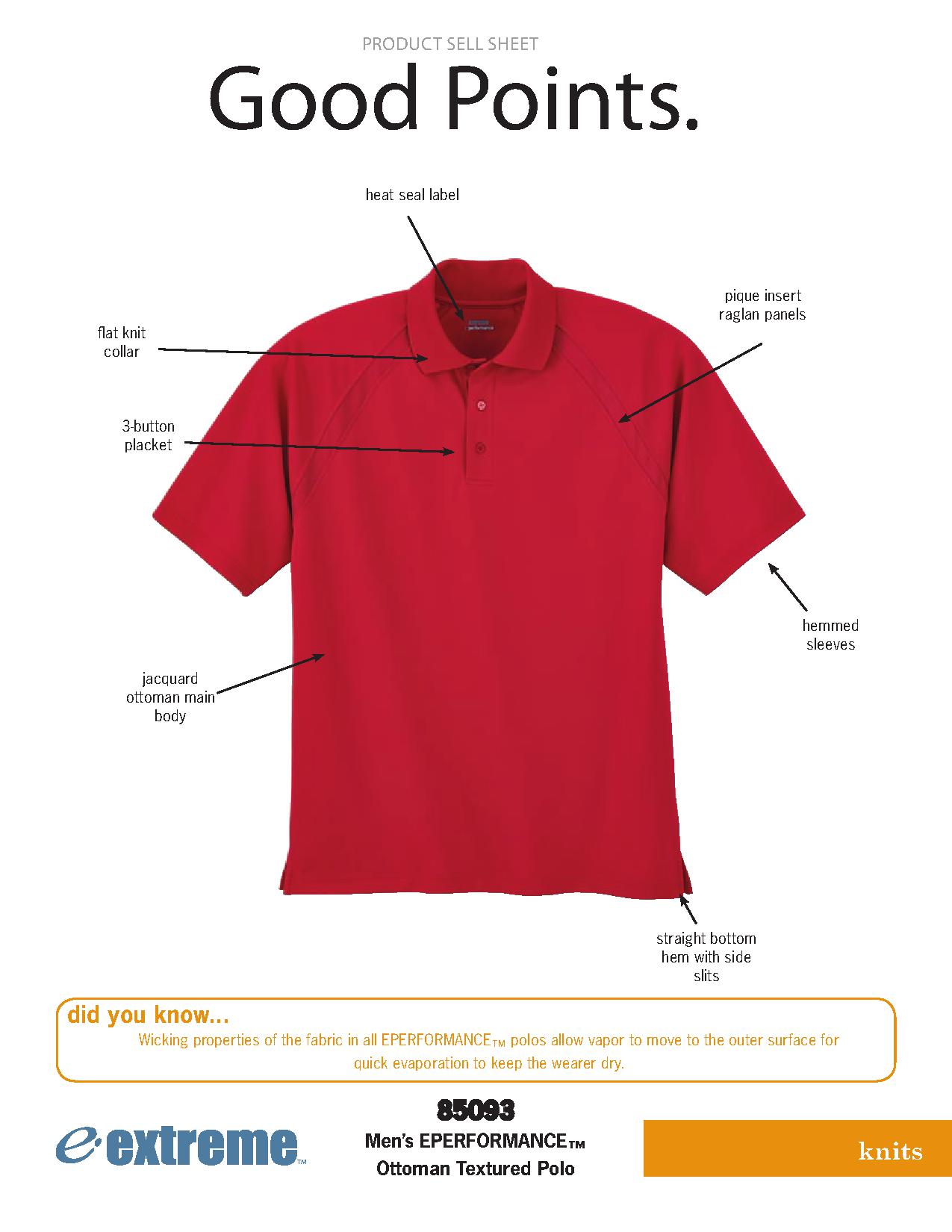 Ash City Textured 85093 - Men's Eperformance Ottoman Textured Polo