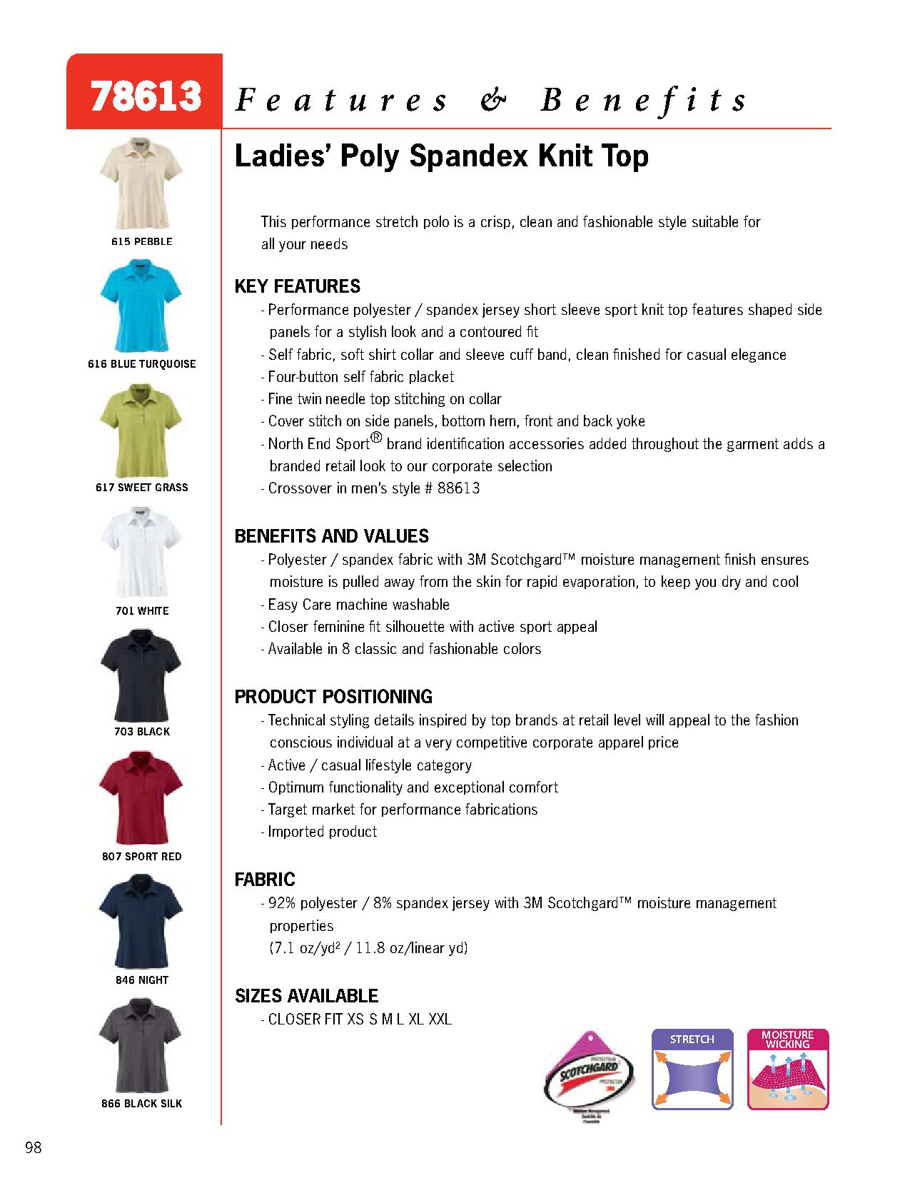 Ash City Performance 78613 - Ladies' Poly Spandex Knit Top