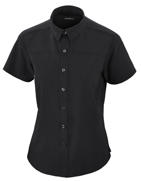 Ash City e.c.o Wovens 78675 - Charge Ladies' Recycled Polyester Performance Short Sleeve Shirt
