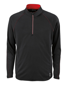 Ash City Lifestyle Performance Tops 88187 - Radar Men's Half-Zip Performance Long Sleeve Top
