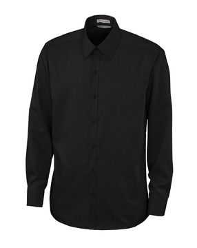 Ash City Wrinkle Free 88673 - Boulevard Men's Wrinkle Free 2-Ply 80's Cotton  Dobby Taped Shirt With Oxford Trim