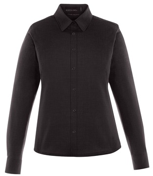 Ash City Wrinkle Resistant 77043 - Paramount Ladies' Wrinkle Resistant Cotton Blend Twill Checkered Shirt