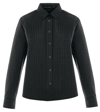 Ash City Wrinkle Resistant 77044 - Align Ladies' Wrinkle Resistant Cotton Blend Dobby Vertical Striped Shirt
