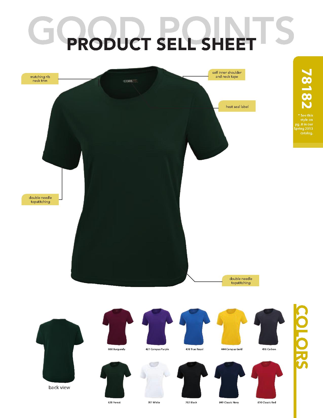 Ash City Core365 78182 - Pace Outwear Ladies' Performance Pique Polo Crew Neck