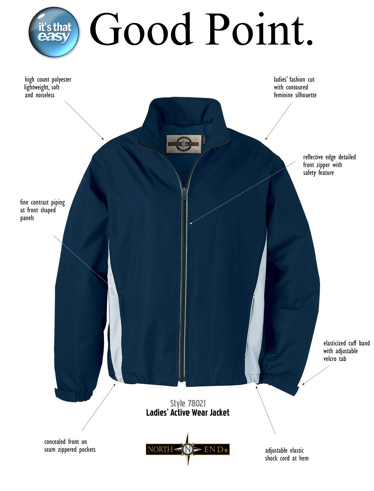 Ash City Lifestyle Athletic Separates 78021 - Ladies' Active Wear Jacket