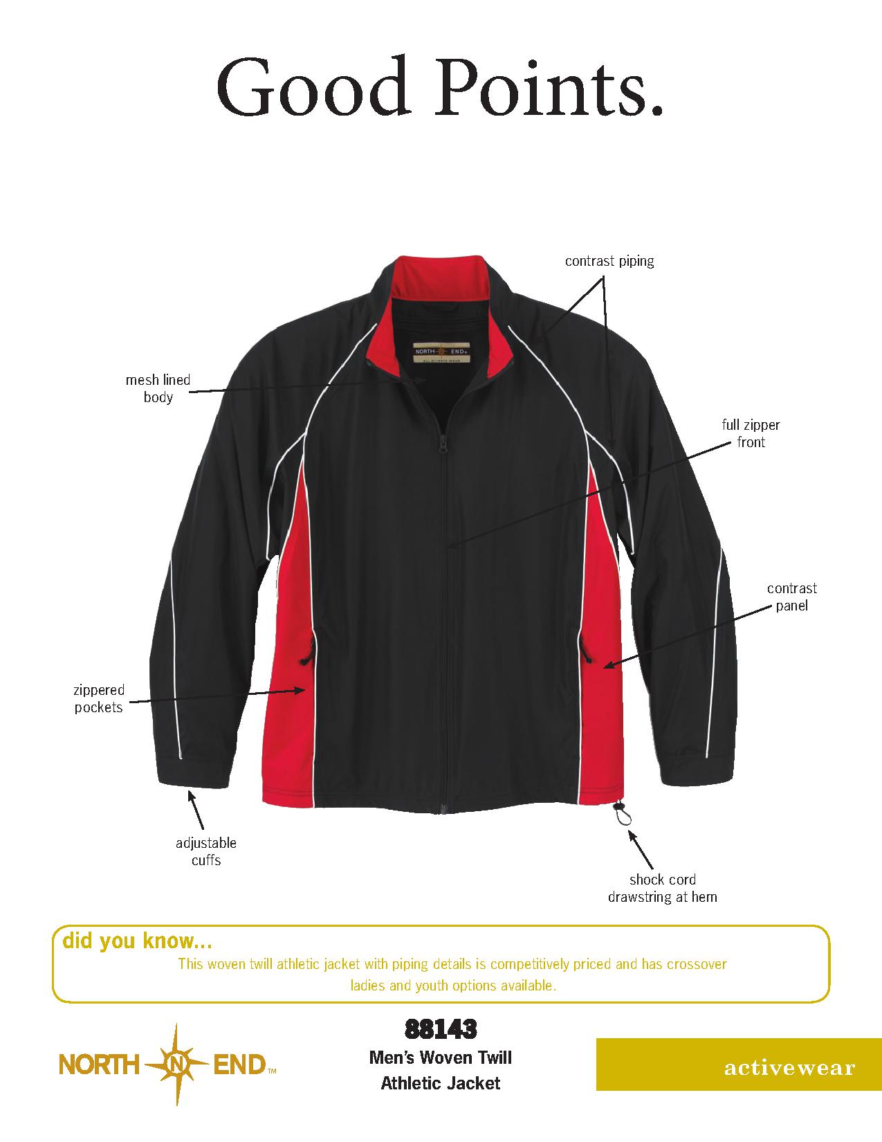 Ash City Lifestyle Athletic Separates 88143 - Men's Woven Twill Athletic Jacket