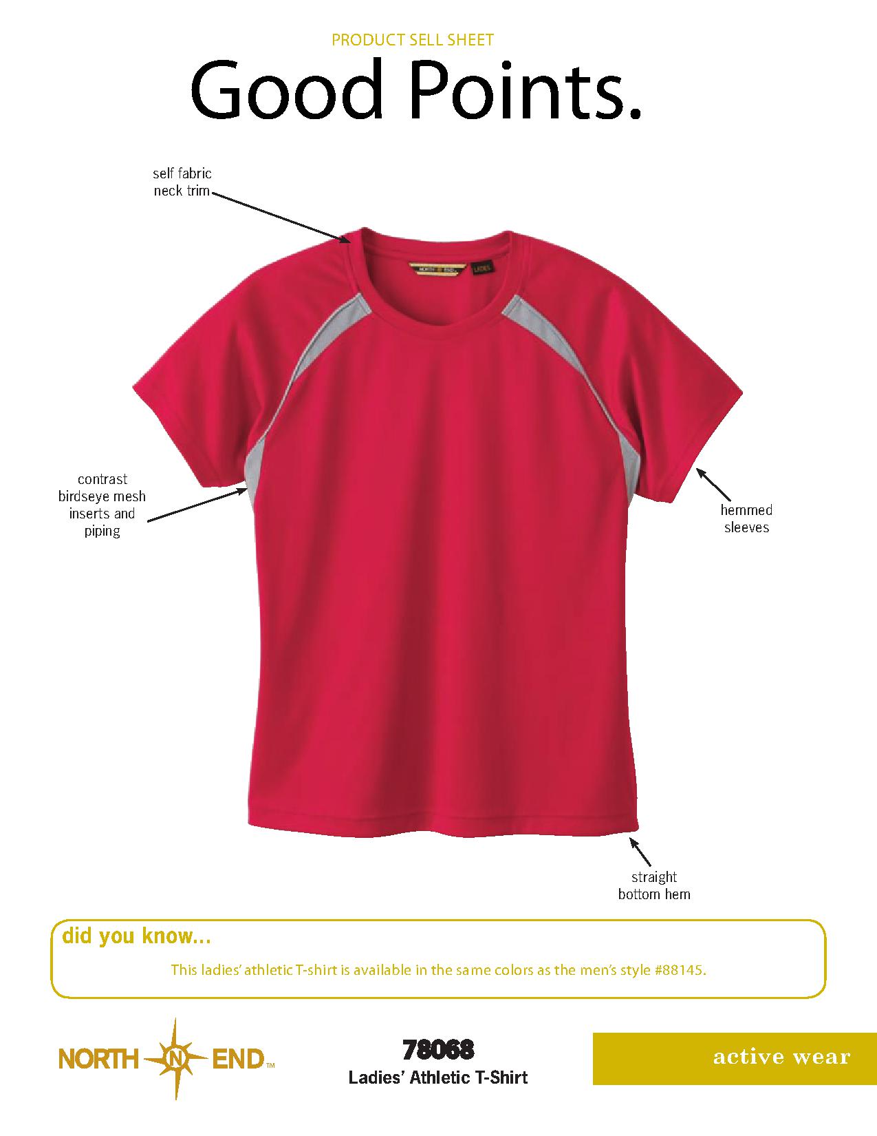 Ash City Lifestyle Performance Separates 78068 - Ladies' North End Athletic Crew Neck