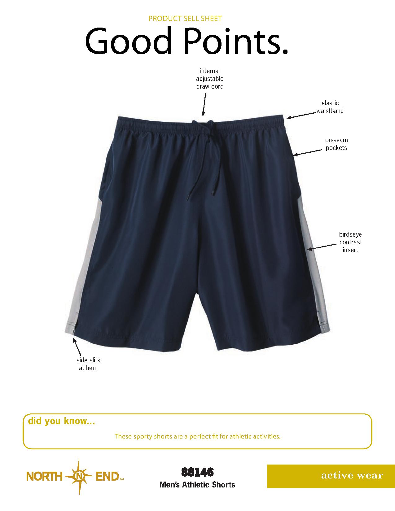 Ash City Lifestyle Performance Separates 88146 - Men's Athletic Shorts
