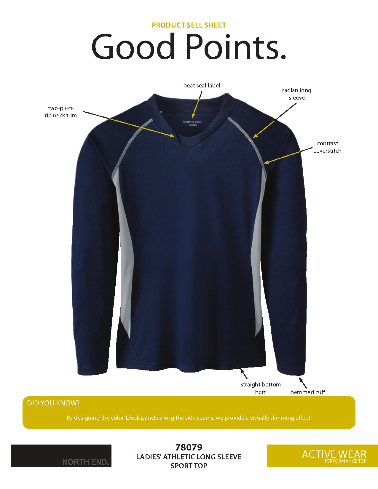 Ash City Lifestyle Performance Tops 78079 - Ladies' Athletic Long Sleeve Sport Top