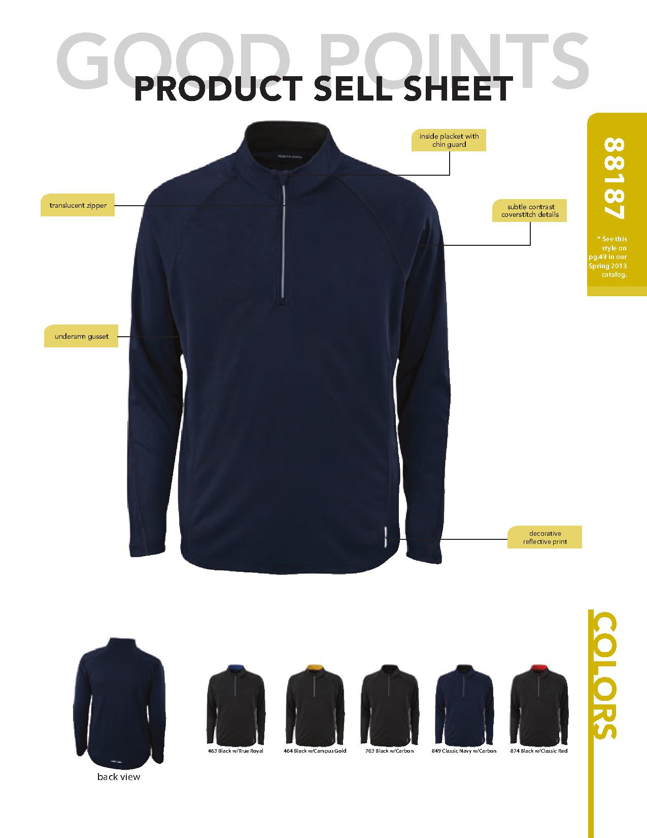 Ash City Lifestyle Performance Tops 88187 - Radar Men's Half-Zip Performance Long Sleeve Top