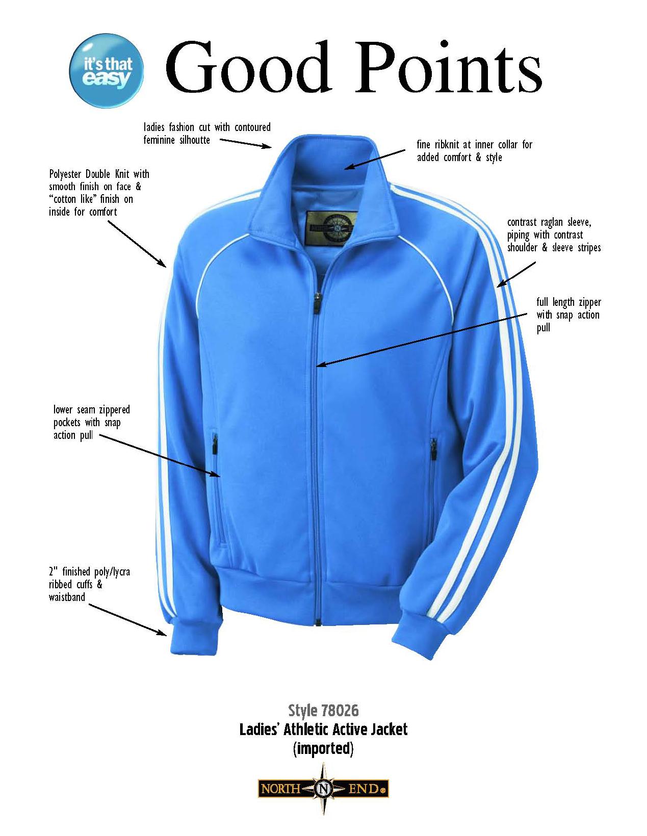 Ash City Lifestyle Athletic Separates 78026 - Ladies' Athletic Active Jacket