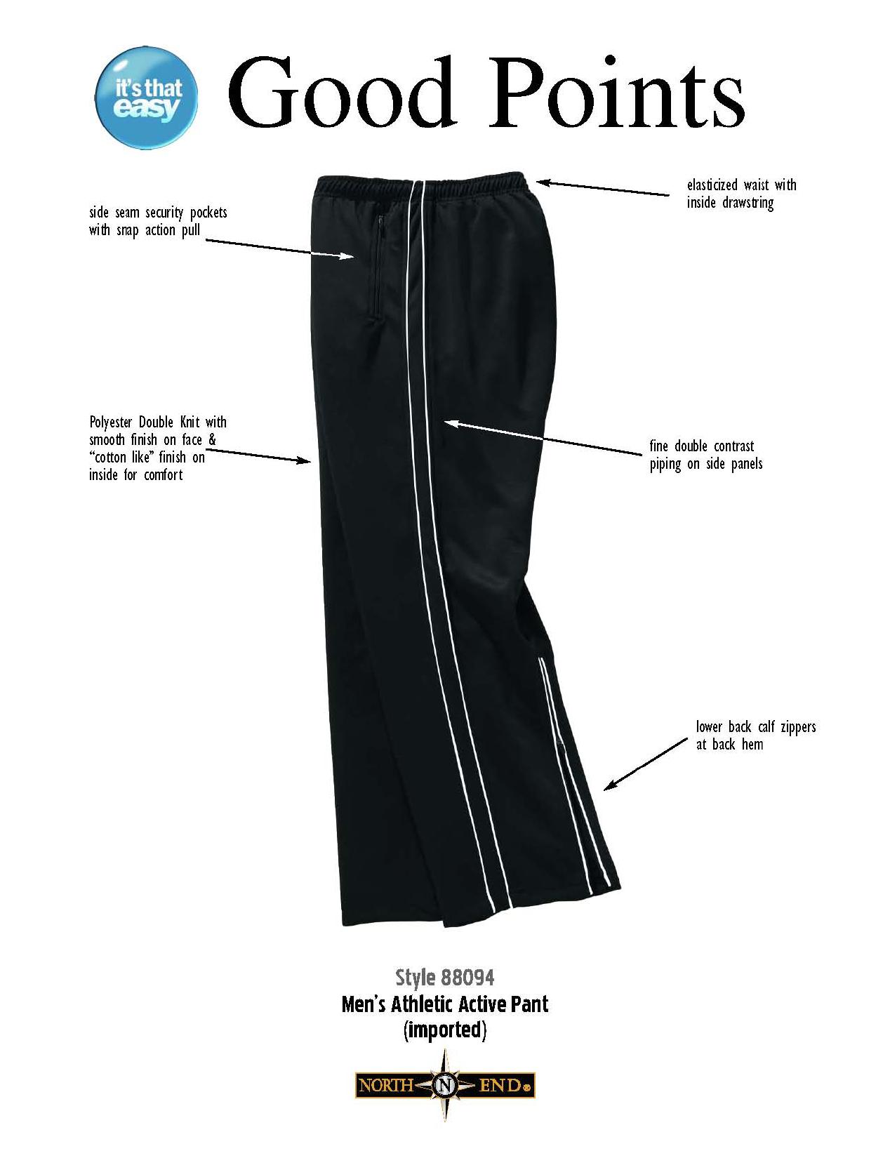 Ash City Lifestyle Athletic Separates 88094 - Men's Athletic Active Pant