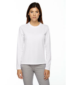 Ash City Core 365 78199 - Ladies' Agility Performance Long-Sleeve Pique Crew Neck