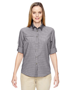 Ash City North End 77046 - Ladies' Excursion F.B.C. Textured Performance Shirt