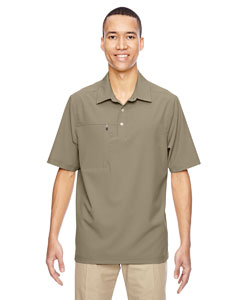 Ash City North End 85120 - Men's Excursion Crosscheck Performance Woven Polo