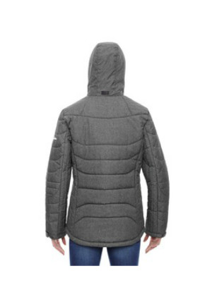 Ash City North End Sport Blue 88677 - Ladies' Avant Tech Melange Insulated Jacket with Heat Reflect Technology