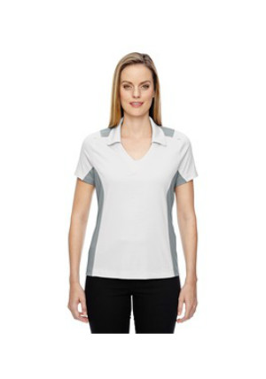 Ash City North End Sport Red 78691 - Ladies' Reflex UTK cool logik Performance Embossed Print Polo