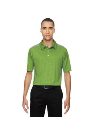 Ash City North End Sport Red 88691 - Men's Reflex UTK cool logik Performance Embossed Print Polo