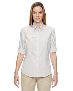 Ash City North End 77046 - Ladies' Excursion F.B.C. Textured Performance Shirt