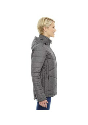 Ash City North End Sport Blue 88677 - Ladies' Avant Tech Melange Insulated Jacket with Heat Reflect Technology