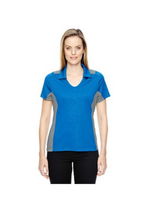 Ash City North End Sport Red 78691 - Ladies' Reflex UTK cool logik Performance Embossed Print Polo