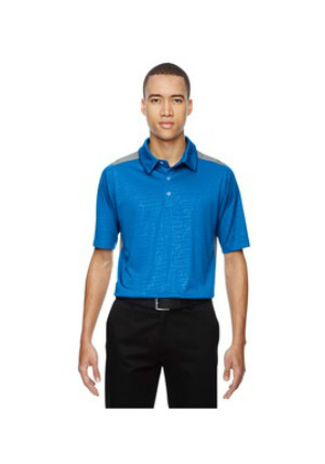 Ash City North End Sport Red 88691 - Men's Reflex UTK cool logik Performance Embossed Print Polo