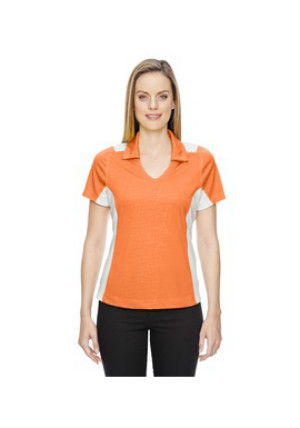 Ash City North End Sport Red 78691 - Ladies' Reflex UTK cool logik Performance Embossed Print Polo