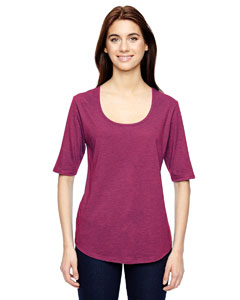 Anvil 6756L - Ladies' Triblend Deep Scoop Half-Sleeve T-Shirt