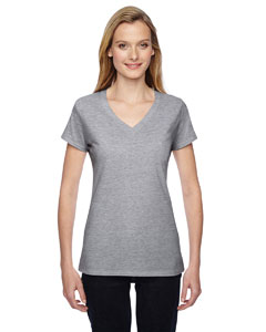 Fruit of the Loom SFJVR - Ladies' 4.7 oz. 100% Sofspun Cotton Jersey Junior V-Neck T-Shirt