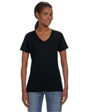 Anvil Missy Fit Ringspun V-Neck T-Shirt - 88VL