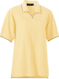 Ash City Pique 125226 - Ladies' Variegated Ribbon Pique Johnny Collar Polo
