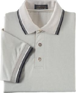 Ash City Pique 225449 - Men's Tri-Color Birdseye Trim Cotton Pique Polo