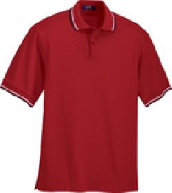 Ash City Pique 225502 - Men's Cotton Stripe Collar Pique Polo