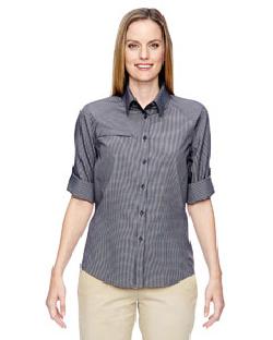 Ash City North End 77046 - Ladies' Excursion F.B.C. Textured Performance Shirt