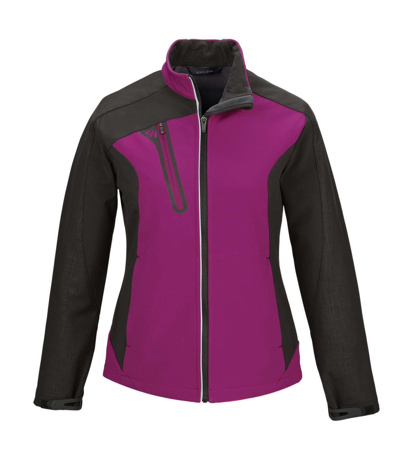 Ash City UTK 1 Warm.Logik 78176 - Terrain Ladies' Color-Block Soft Shell With Embossed Print