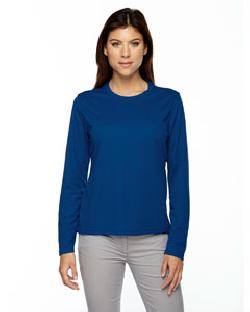 Ash City Core 365 78199 - Ladies' Agility Performance Long-Sleeve Pique Crew Neck