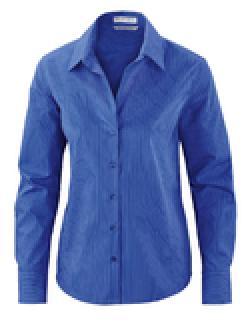 Ash City Wrinkle Free 78674 - Boulevard Ladies' Wrinkle Free 2-Ply 80's Cotton Stripped Taped Shirt