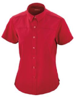 Ash City e.c.o Wovens 78675 - Charge Ladies' Recycled Polyester Performance Short Sleeve Shirt