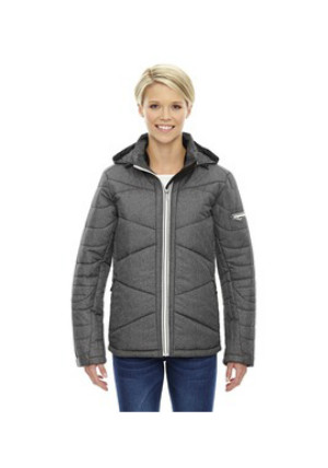 Ash City North End Sport Blue 88677 - Ladies' Avant Tech Melange Insulated Jacket with Heat Reflect Technology