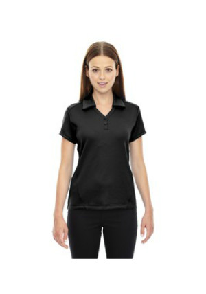 Ash City North End Sport Red 78803 - Ladies' Exhilarate Coffee Charcoal Performance Polo with Back Pocket