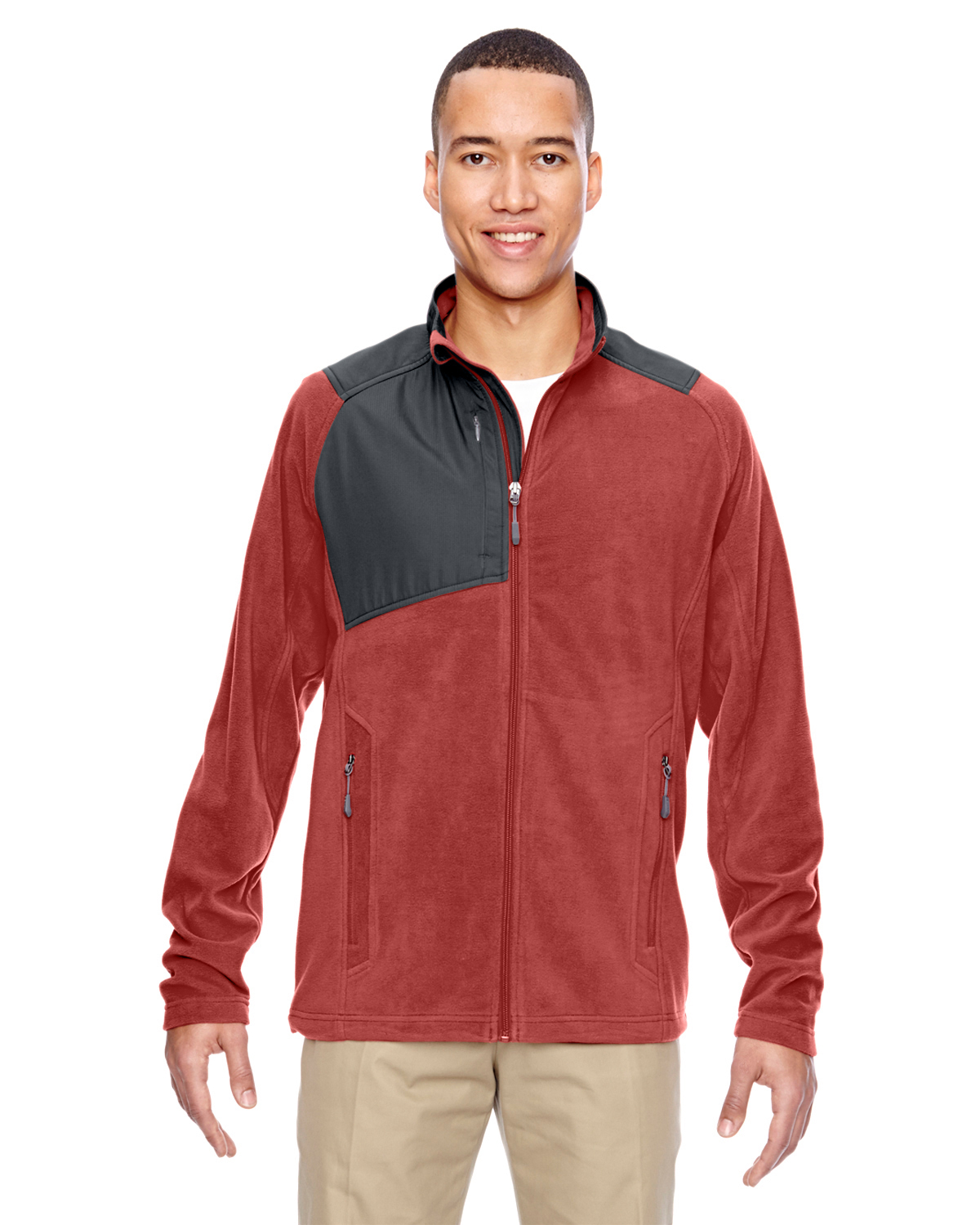 Ash City - North End 88215 - Men's Excursion Trail Fabric-Block Fleece Jacket