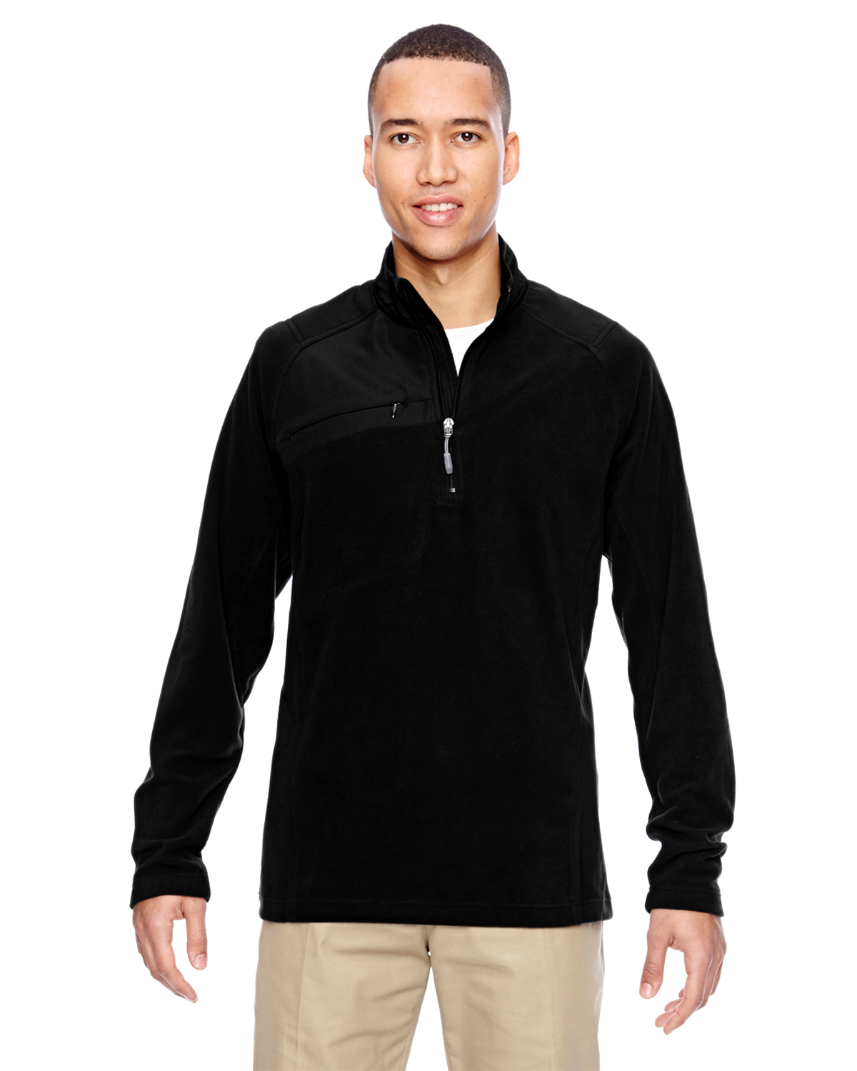 Ash City - North End 88217 - Men's Excursion Trail Fabric-Block Fleece Half-Zip