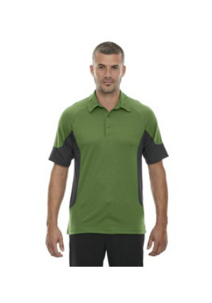 Ash City North End Sport Red 88677 - Men's Refresh UTK cool logik Coffee Performance Melange Jersey Polo