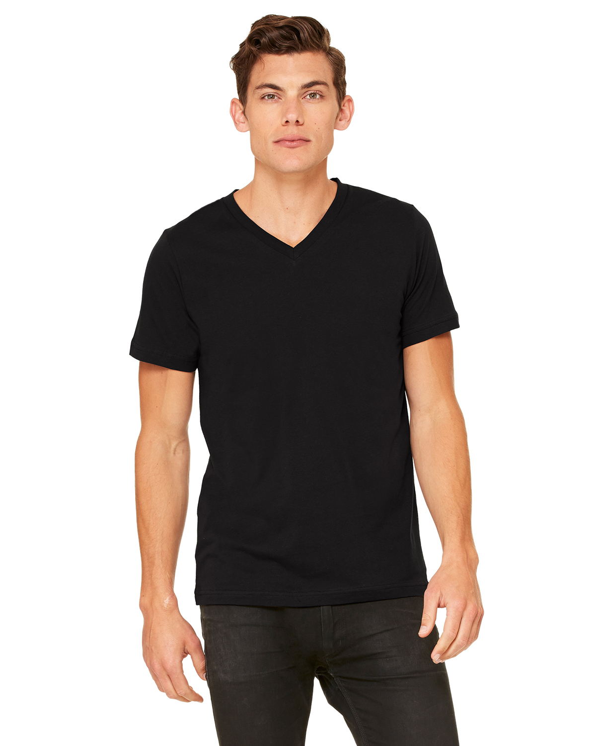 Bella 3005 - Unisex V-Neck Jersey Tee