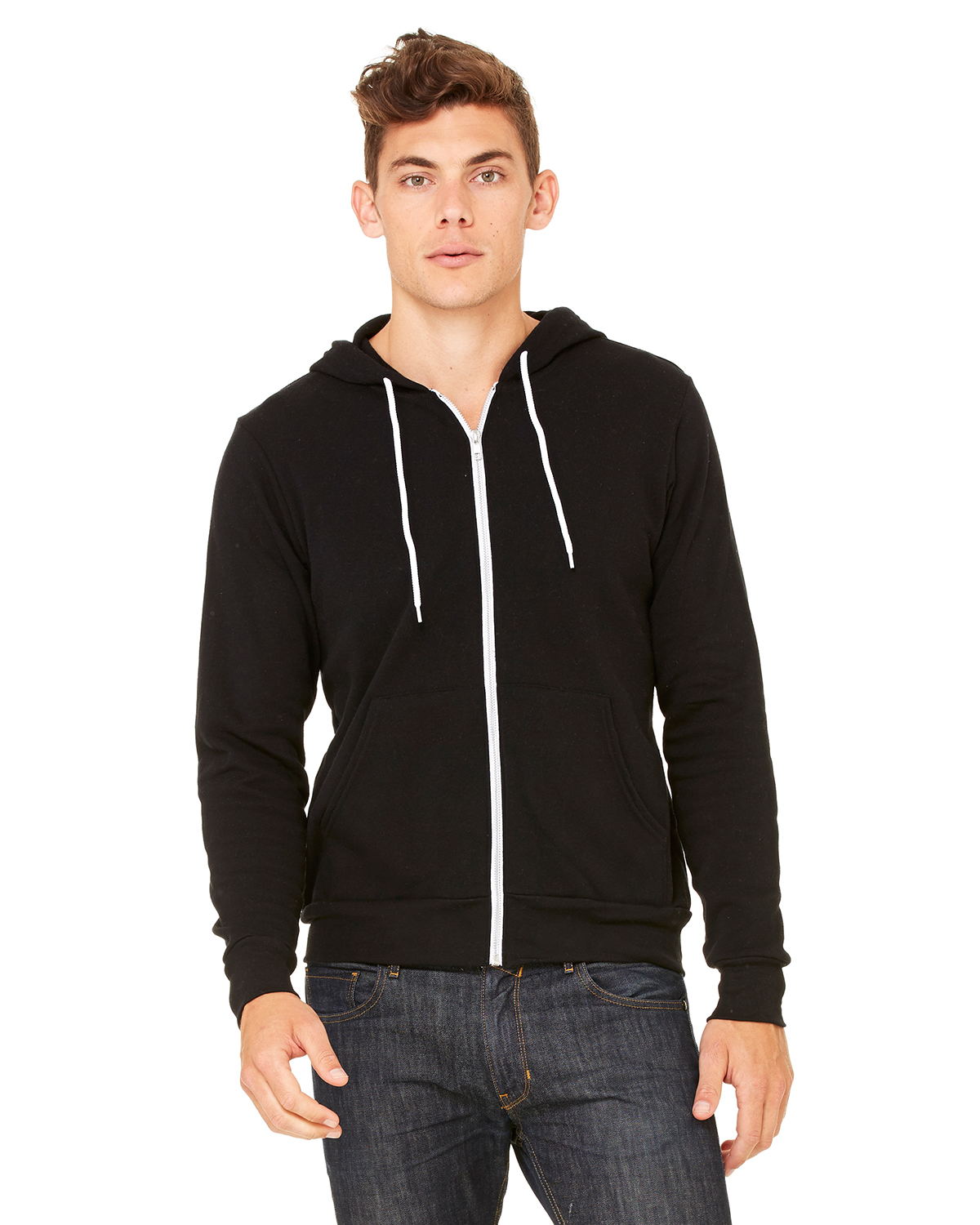 Bella 3739 - Unisex Poly-Cotton Fleece Full-Zip Hoodie