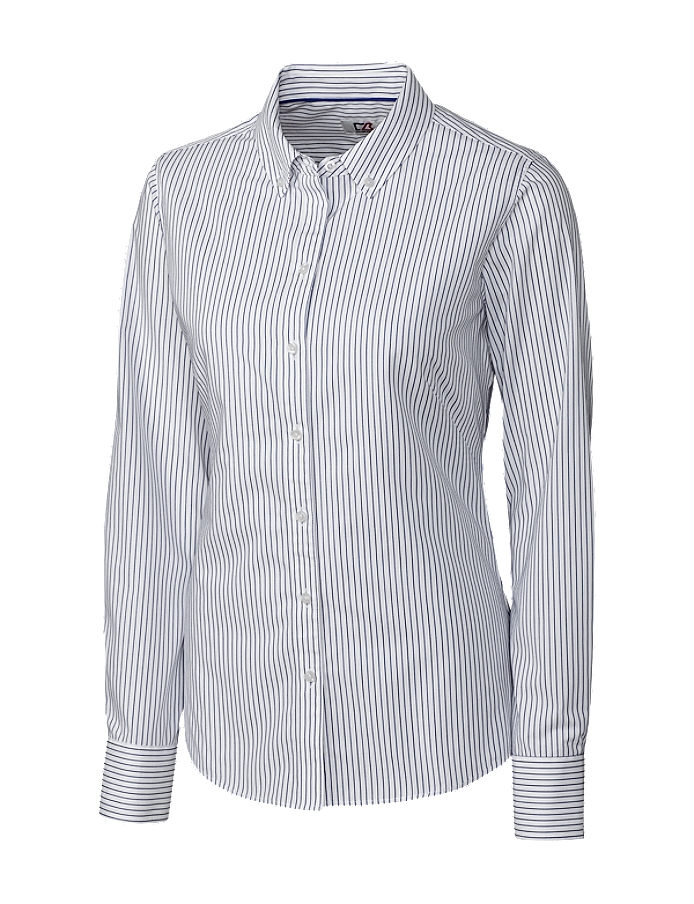 CUTTER & BUCK LCW04152 - Ladies' L/S Epic Easy Care Pin Stripe