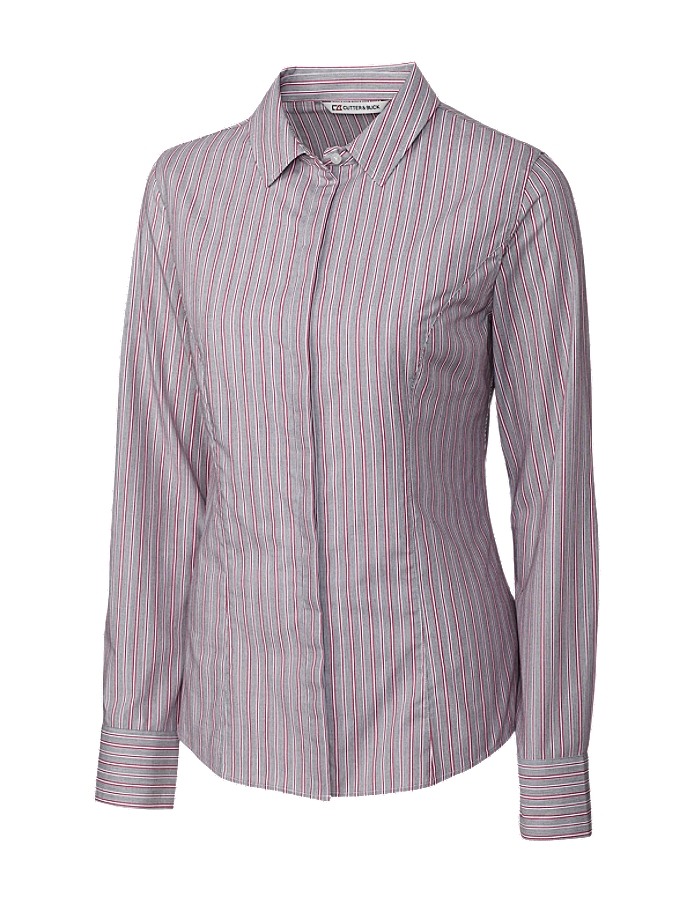 CUTTER & BUCK LCW04153 - Ladies' L/S Epic Easy Care New Multi Stripe