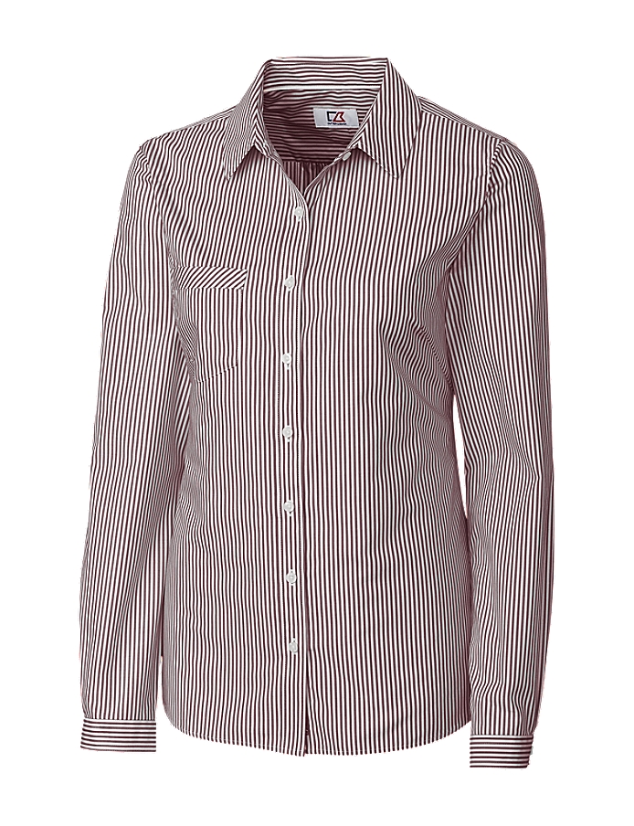 CUTTER & BUCK LCW04154 - Ladies' L/S Epic Easy Care Mini Bengal